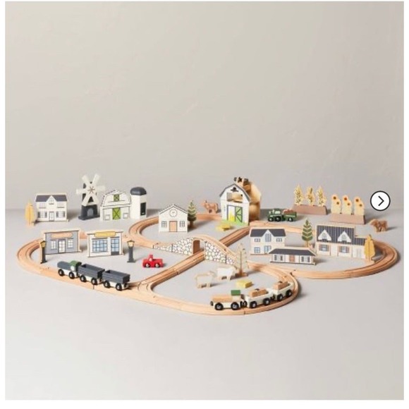 Hearth & Hand Toy Train Track Set, 84 pc, New in shipping box - Picture 1 of 4